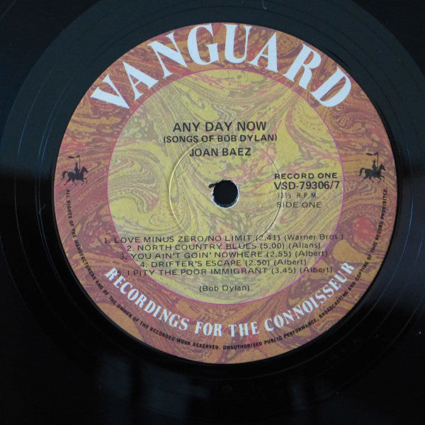 Joan Baez : Any Day Now (2xLP, Album, RE)