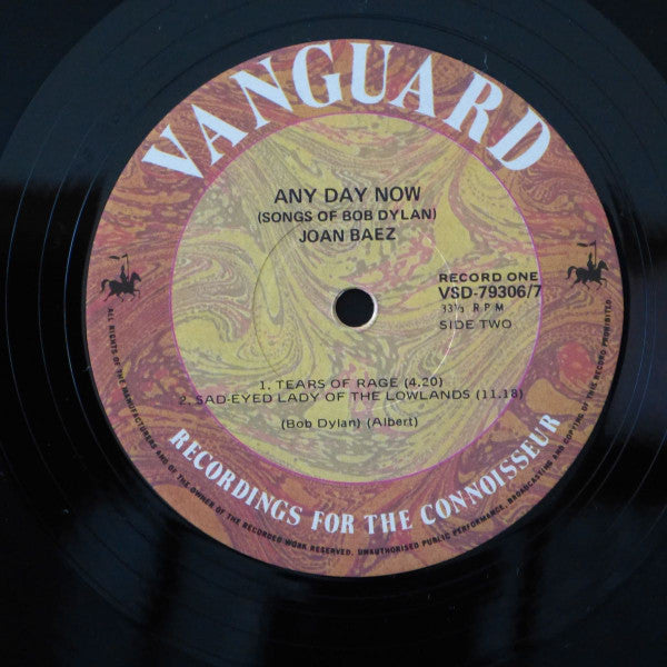 Joan Baez : Any Day Now (2xLP, Album, RE)