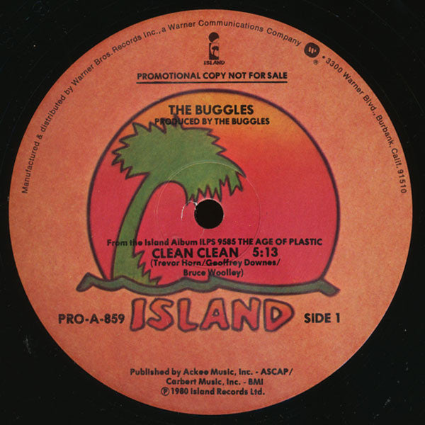 The Buggles : Clean Clean / Living In The Plastic Age (12", Promo)
