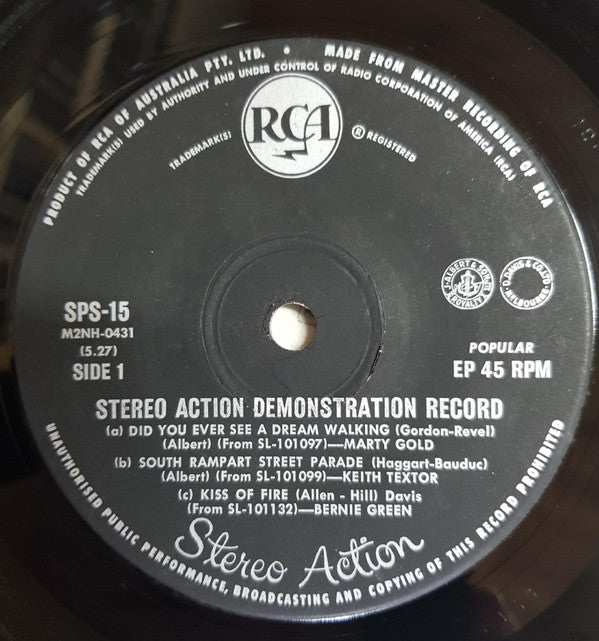 Various : Stereo Action Demonstration Record (7")