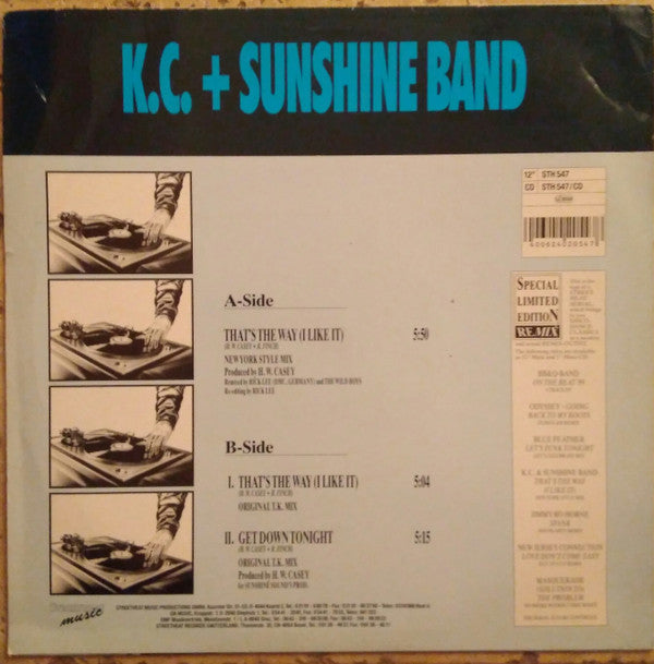 KC & The Sunshine Band : That's The Way I Like It (Special Limited Edition Remix) (12", Ltd)