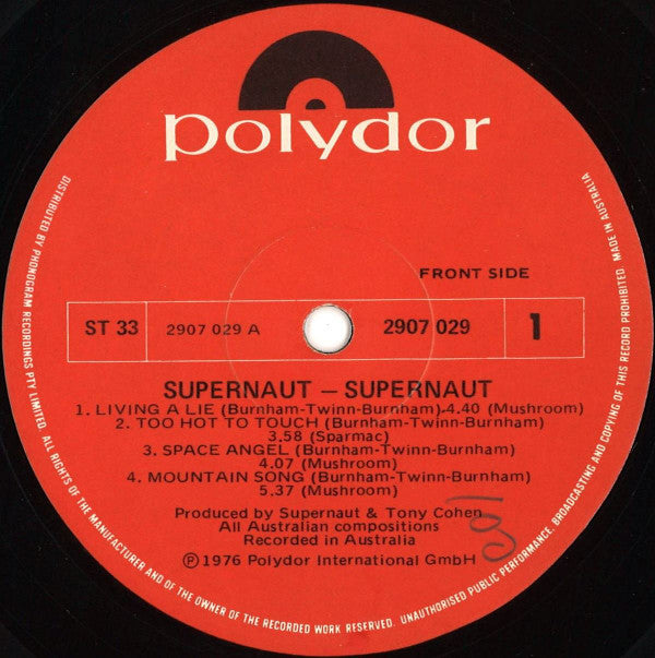 Supernaut (3) : Supernaut (LP, Album)