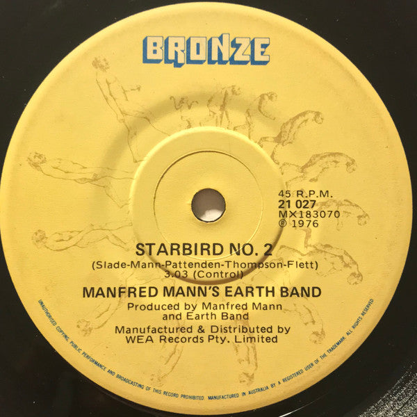 Manfred Mann's Earth Band : Blinded By The Light (7", Single)