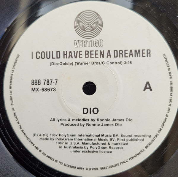 Dio (2) : I Could Have Been A Dreamer (7&quot;, Single)