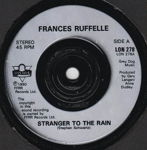 Frances Ruffelle : Stranger To The Rain (7", Single)