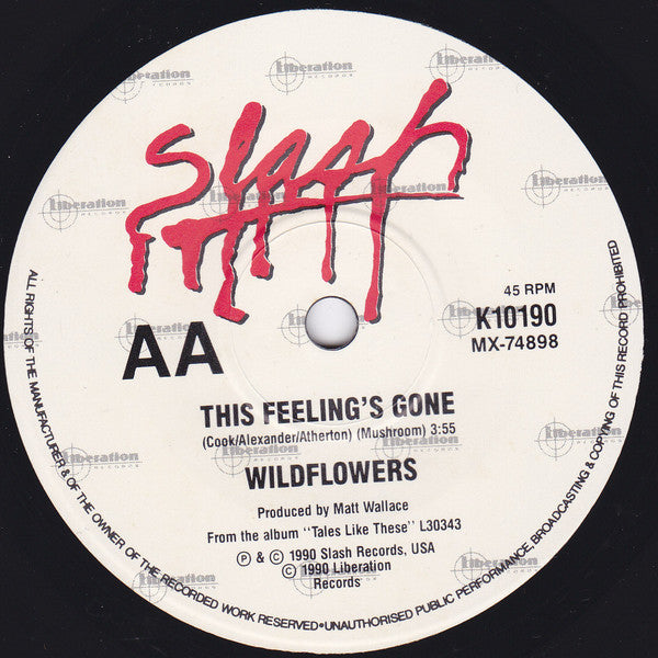 The Wild Flowers : Shakedown / The Feelings Gone (7", Single)