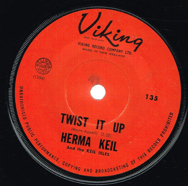 Herma Keil And The Keil Isles : Twist It Up (7&quot;, Single)