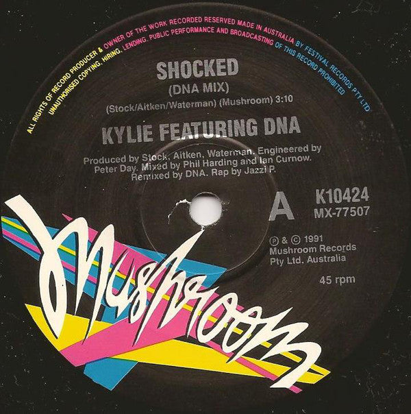 Kylie Minogue : Shocked (7", Single, Jukebox, Ltd)