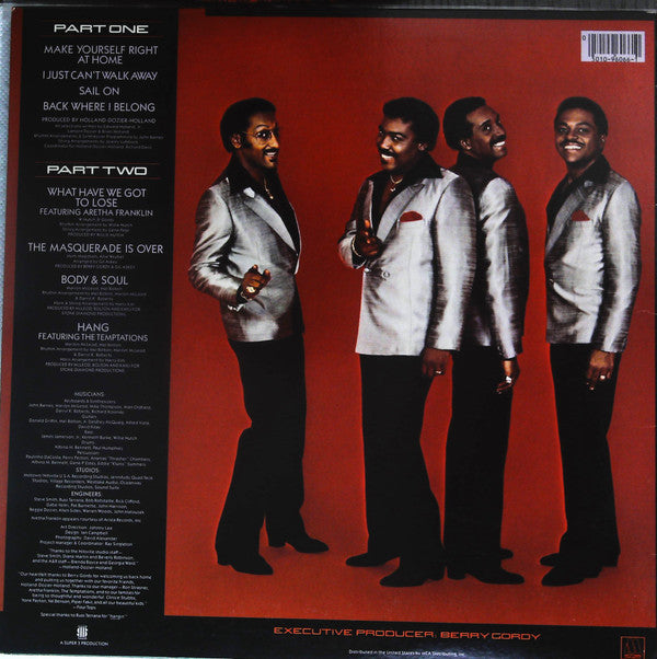 Four Tops : Back Where I Belong (LP, Album)