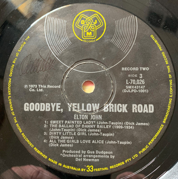 Elton John : Goodbye Yellow Brick Road (2xLP, Album)