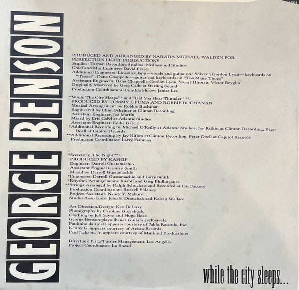 George Benson : While The City Sleeps... (LP, Album)