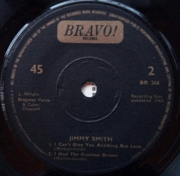 Jimmy Smith : Stranger In Paradise (7", EP, Sol)