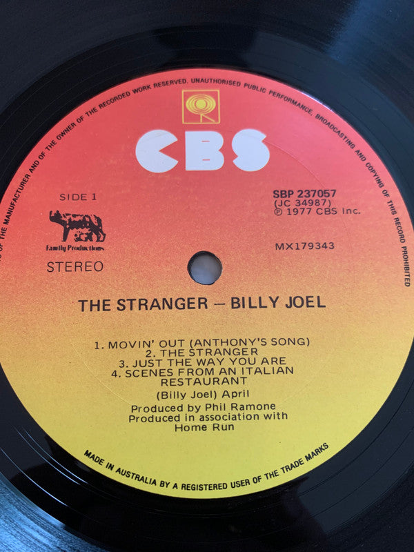 Billy Joel : The Stranger (LP, Album)