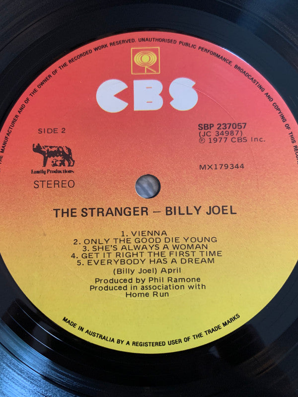 Billy Joel : The Stranger (LP, Album)