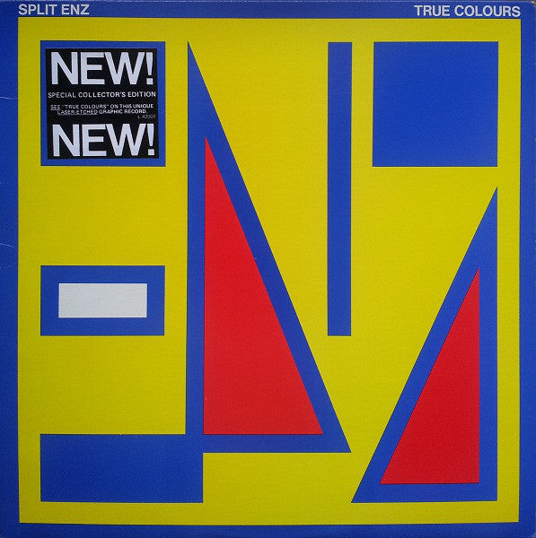 Split Enz : True Colours (LP, Album, Etch, Ltd)