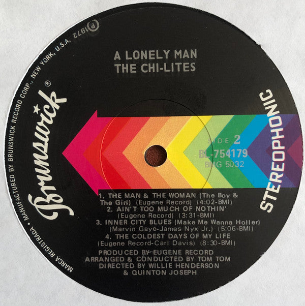 The Chi-Lites : A Lonely Man (LP, Album, Scr)