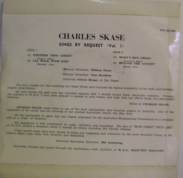 Charles Skase : Sings By Request (Vol 1) (7", EP)