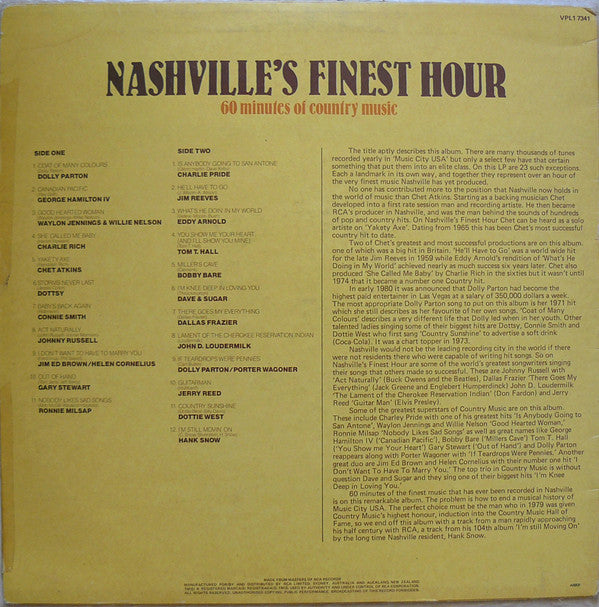 Various : Nashville's Finest Hour (LP, Comp)