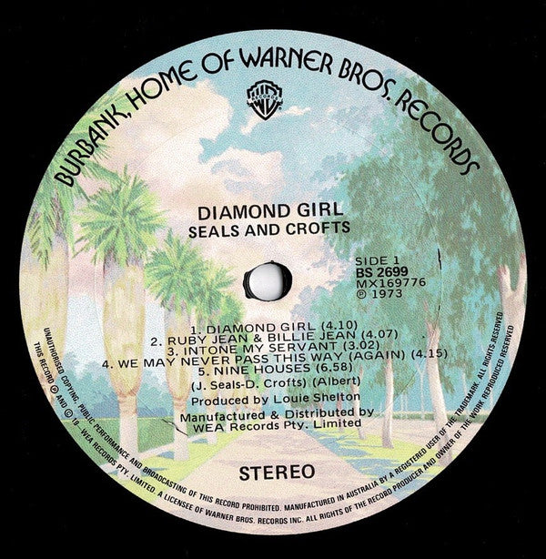 Seals & Crofts : Diamond Girl (LP, Album)