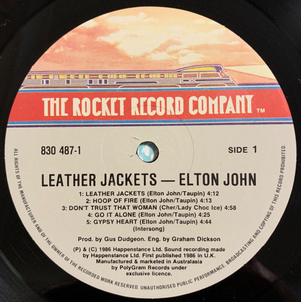 Elton John : Leather Jackets (LP, Album)