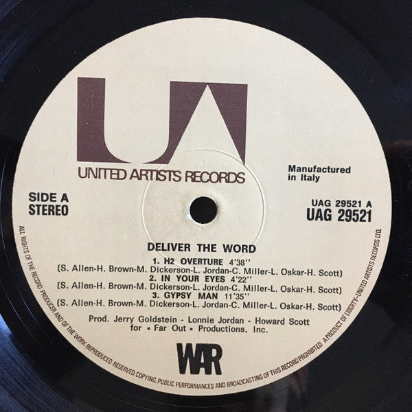 War : Deliver The Word (LP, Album)