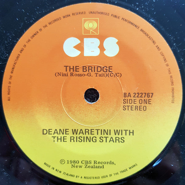 Deane Waretini (2) With The Rising Stars (3) : The Bridge (7", Single, RE)