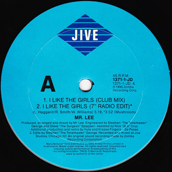 Mr. Lee : I Like The Girls (12")