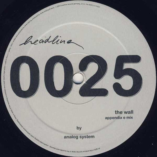Analog System : The Wall (12")
