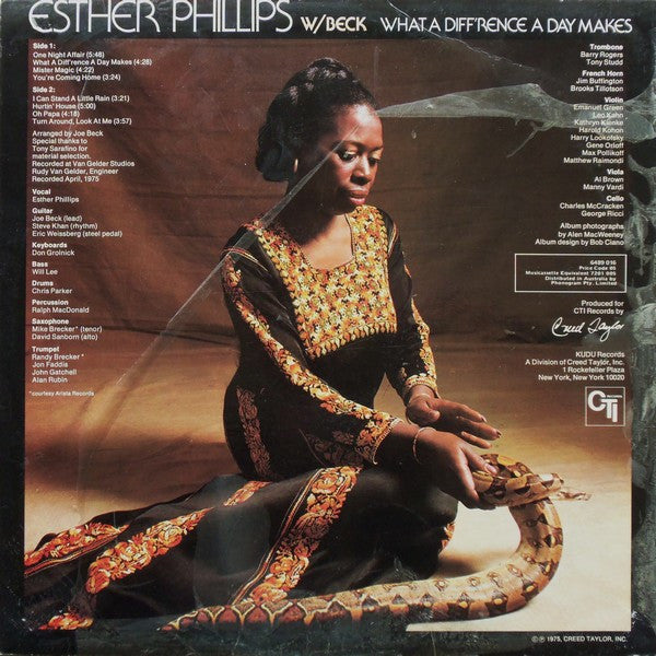 Esther Phillips With Joe Beck : What A Diff'rence A Day Makes (LP, Album)