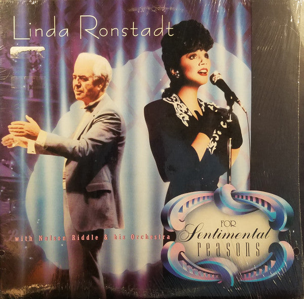 Linda Ronstadt With Nelson Riddle And His Orchestra : For Sentimental Reasons (LP, Album, Spe)