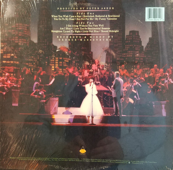Linda Ronstadt With Nelson Riddle And His Orchestra : For Sentimental Reasons (LP, Album, Spe)