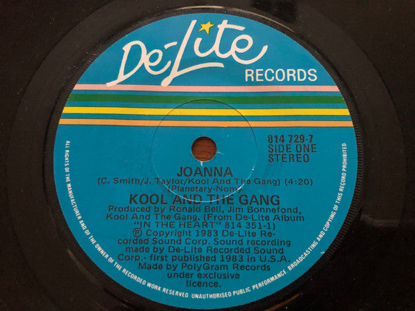 Kool & The Gang : Joanna (7", Single)