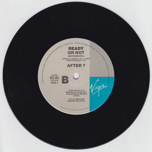 After 7 : Ready Or Not (7", Single)