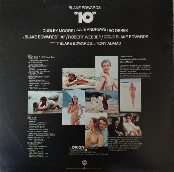 Henry Mancini : 10 - Original Motion Picture Sound Track (LP)