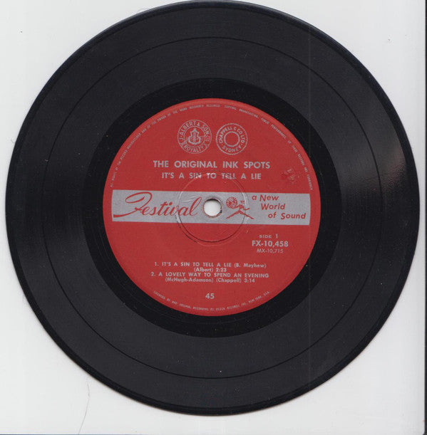 The Ink Spots : It's A Sin To Tell A Lie (7", EP)