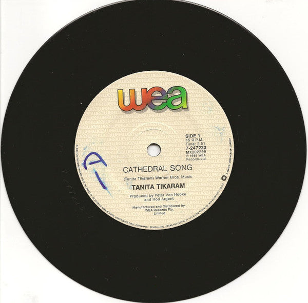 Tanita Tikaram : Cathedral Song (7", Single)