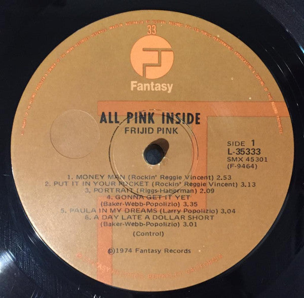 Frijid Pink : All Pink Inside (LP, Album)