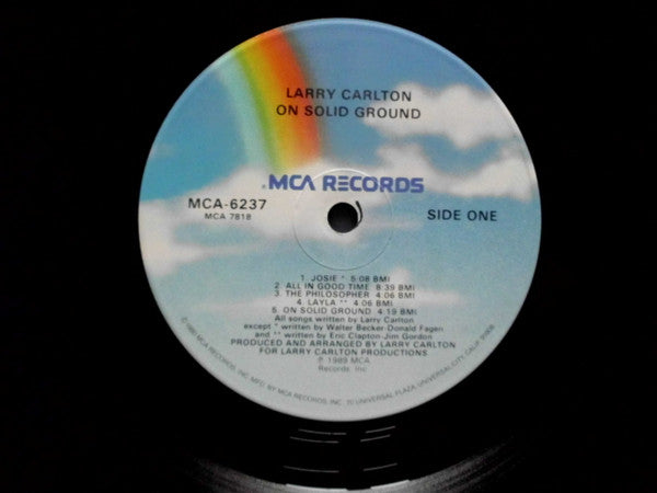Larry Carlton : On Solid Ground (LP, Album, Glo)