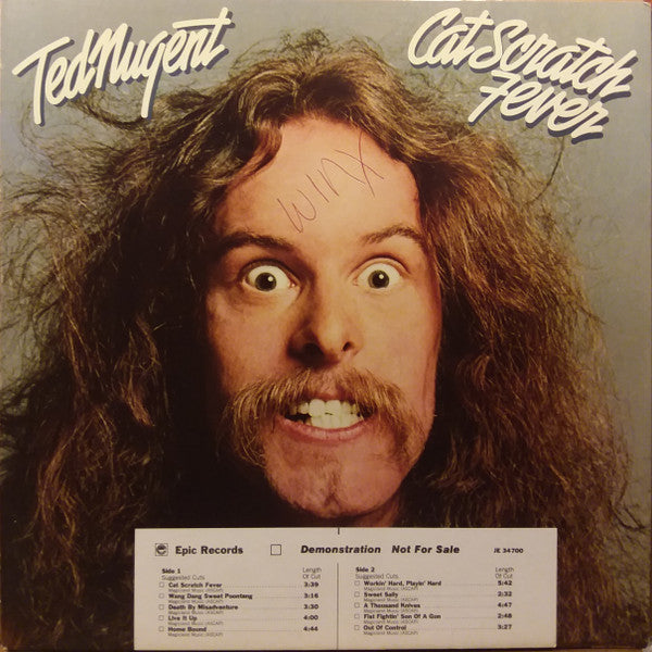 Ted Nugent : Cat Scratch Fever (LP, Album, Promo, Gat)