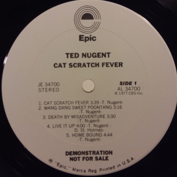 Ted Nugent : Cat Scratch Fever (LP, Album, Promo, Gat)