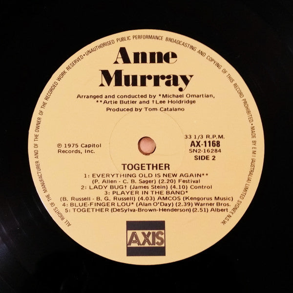 Anne Murray : Together (LP, Album)