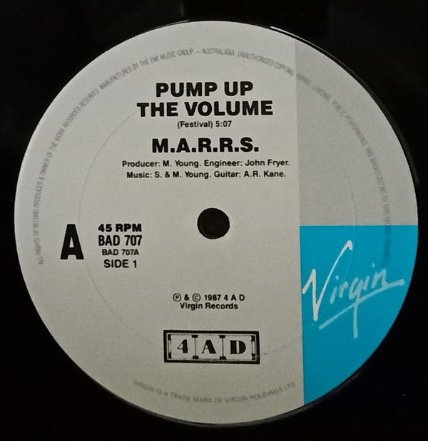 M|A|R|R|S : Pump Up The Volume (12", Single)