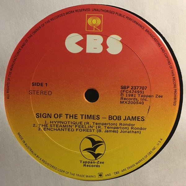 Bob James : Sign Of The Times (LP, Album, Gat)