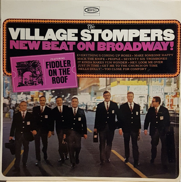 The Village Stompers : New Beat On Broadway! (LP, Album, Mono)