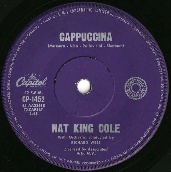 Nat King Cole : Cappuccina (7&quot;, Single)