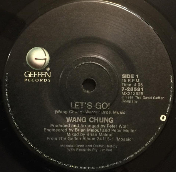 Wang Chung : Let&#39;s Go! (7&quot;, Single)