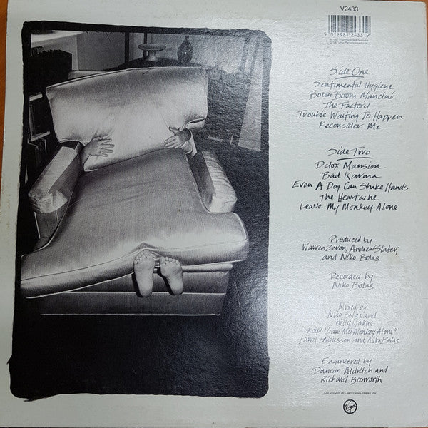 Warren Zevon : Sentimental Hygiene (LP, Album)