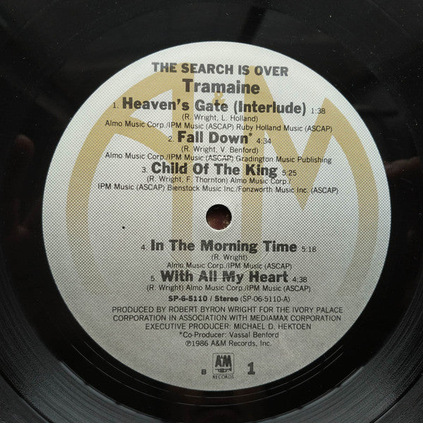 Tramaine : The Search Is Over (LP, Album, Tra)