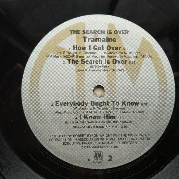 Tramaine : The Search Is Over (LP, Album, Tra)