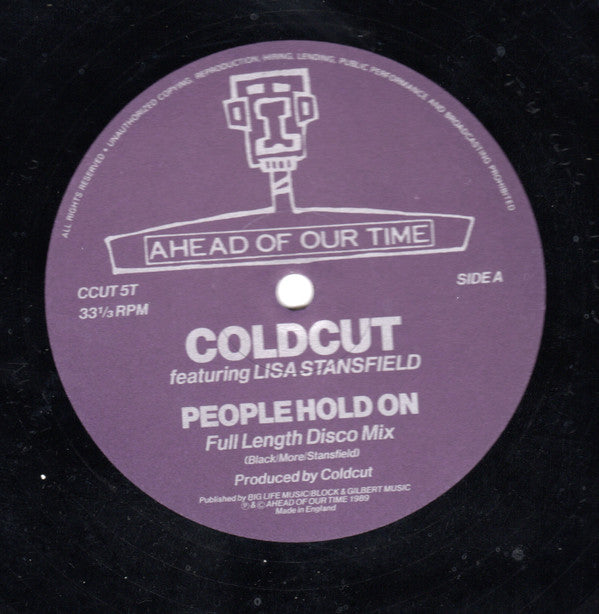 Coldcut Featuring Lisa Stansfield : People Hold On (12", Single, Blu)